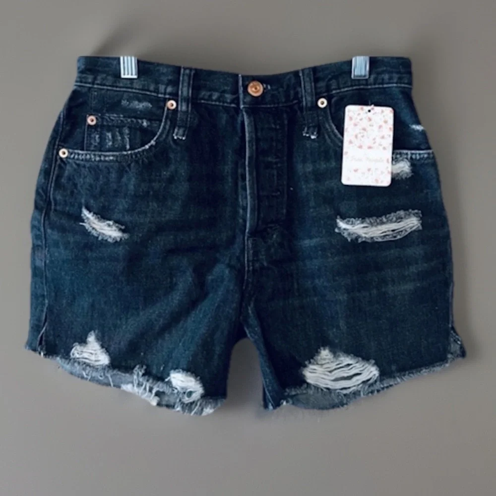 We the free free people size 27 high rise, distressed jeans, denim shorts